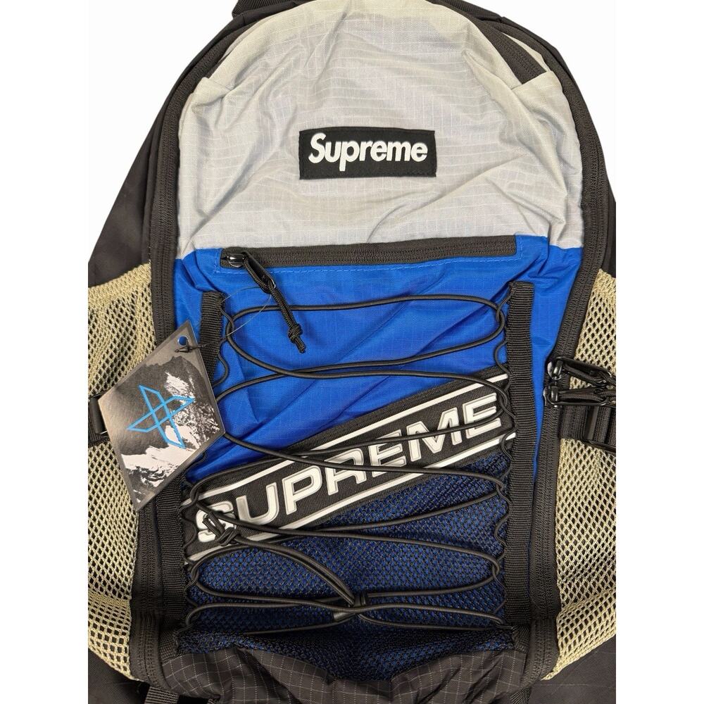 Supreme FW23 3D Logo Backpack Blue Box Logo Authentic NEW - Picture 4 of 7